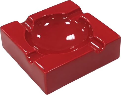 Prestige Import Group - Large Ceramic Contemporary Ashtray - High Gloss Black in Kuwait