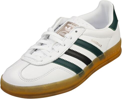 adidas Gazelle Indoor Womens Sneaker Suede (Green Crew Yellow, 8) in Saudi Arabia