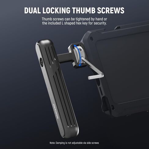 NEEWER 2 Pack Rotatable Side Handle/Top Handle Only for iPhone 15 Pro Max Samsung S24 S23 NEEWER Phone Cages, 1/4" Screw & Anti Twist Pin for Phone Stabilizer Video Rig Video Recording Filming, PA027 in Saudi Arabia