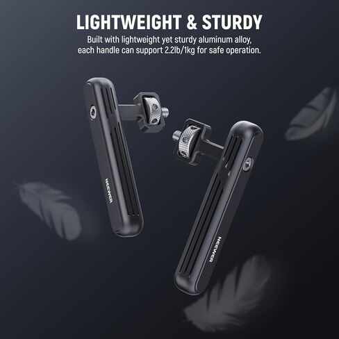 NEEWER 2 Pack Rotatable Side Handle/Top Handle Only for iPhone 15 Pro Max Samsung S24 S23 NEEWER Phone Cages, 1/4" Screw & Anti Twist Pin for Phone Stabilizer Video Rig Video Recording Filming, PA027 in Saudi Arabia