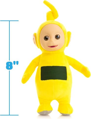The Loyal Subjects Teletubbies Tinky Winky Soft Plush 8-inch Toy with Interactive Color Changing Belly Patch in Saudi Arabia