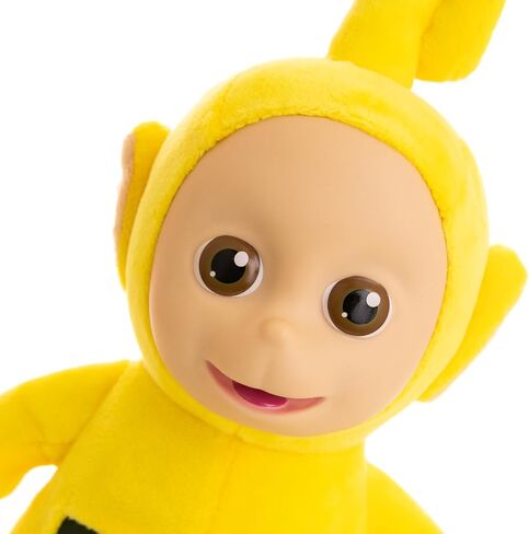 The Loyal Subjects Teletubbies Tinky Winky Soft Plush 8-inch Toy with Interactive Color Changing Belly Patch in Saudi Arabia