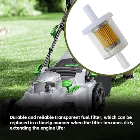 2pcs Replacement Fuel Filter, Universal 40 Micron 1/4" Inline Fuel Filter, Suitable for Briggs & Stratton 691035, Compatible with Kawasaki 49019-0014 49019-7001 in Saudi Arabia