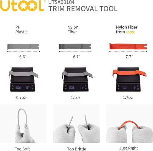 UTOOL UTSA00104 إزالة لوحة باب السيارة باللون الأصفر مع كماشة مزيل مشبك وأدوات إزالة ستيريو الصوت والراديو 18 قطعة in Kuwait