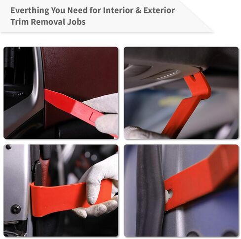 UTOOL UTSA00104 إزالة لوحة باب السيارة باللون الأصفر مع كماشة مزيل مشبك وأدوات إزالة ستيريو الصوت والراديو 18 قطعة in Kuwait