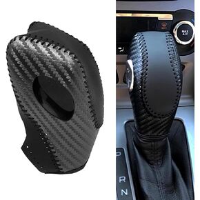Pack-1 Car Gear Shift Knob Cover, Shift Knob Protector, Durable Automobile Interior Accessories, Compatible with Ford Mondeo Escape Focus (Black)