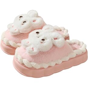 Animal Slippers for Women Cute Bunny Slippers Funny slipper Warm Plush Winter House Cotton Slippers