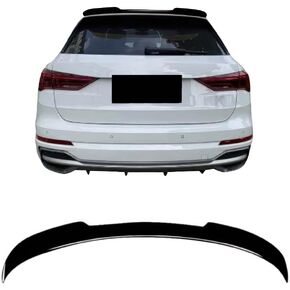 M4 Style Rear Roof Spoiler Compatible with 2019-2024 Audi Q3 / SQ3 / RSQ3 F3 - Window Spoiler