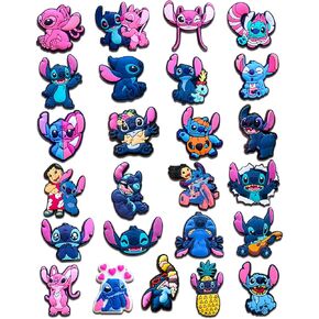 25Pcs Cartoon Shoe Charms for Clog Slides Sandals, Cute Shoe Accessories for Party Favor