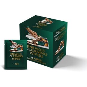 WIPES Sneaker Cleaning Wipes - Dual-Textured, Individually Wrapped Wipes for Fast Dirt & Stain Removal – Safe for Shoes