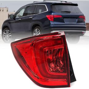 Huray Left Tail Light Assembly for Honda Pilot 2016 2017 2018 [33550TG7A01] OE Tail Lamp Replacement Driver Side