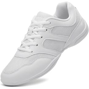 Cheer Shoes Girls Dancing Cheerleading Shoes Youth Athletic Training Tennis Walking Breathable Competition Sneakers Women
