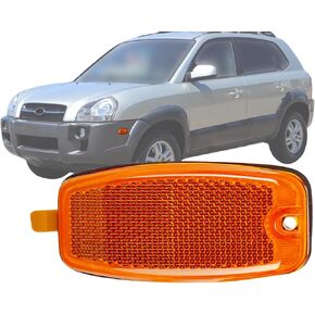 APA Replacement Front Side Marker Light for 2005-2009 Tucson 2001-2005 Santa Fe PAIR with Left = Right Side 2 Pieces 9230326010 HY2550107