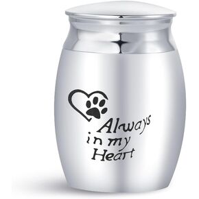 Small Keepsakes Urns for Ashes for Women Men Pets Dog Cat Human Cremation Urns 1.6 inch Stainless Steel Your Tail and Loved