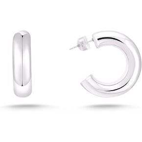 Milan Chiva 14K 18K Gold Plated Small Gold Hoop Earrings for Women
