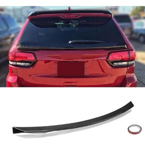 Rear Trunk Splitter Tailgate Mid Spoiler Wing Compatible with Jeep Grand Cherokee 2014-2020 R Style ABS Spoiler Splitter Tail Protector Body Kit, Glossy Black