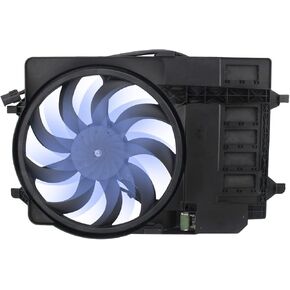 Carbhub Radiator Cooling Fan Assembly for Mini Cooper 2002-2008 Replace Number 17101485577, 17107529272, 17117541092, 75647, 75647, 410257, 11175647, 75647, 620902, 75647, 75647, 2811566, 621080