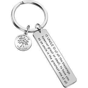 Best Uncle Ever Gift for Uncle Appreciation Keychain uncle Inspirational Gift uncle Birthday Keychain New Uncle Gift Brother Keychain Fathers Day Gift Uncle Jewelry