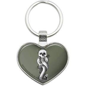 Harry Potter The Dark Mark Keychain Heart Love Metal Key Chain Ring