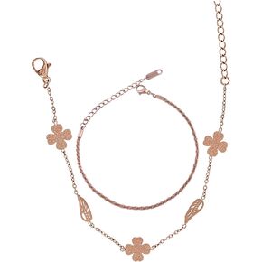 Lunova Gold Necklace and Bracelet Sets for Women, Gold Necklace for Women, Bracelet Set for Women Gold Bracelets for Women Gold Necklace Set, Gold Bracelet Set Gold Chain for Women