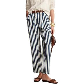 Kedera Women Stripe Wide Leg Pants Casual Comfy Trousers Straight Casual Loose Lounge Pants Business Work Casual Pants