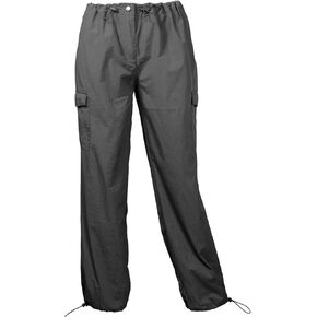 Awesome21 Women's Women's Cargo Nylon Wide Leg Parachute Pants