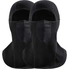 ZORBA 2 Pcs Balaclava Ski Mask Face Mask Winter Cold Weather Fleece Windproof Gear for Skiing Motorcycling Men Women