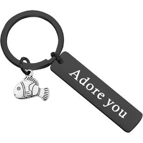 ENSIANTH Movie Inspired Gift Adore You TV Show Fans Gift Friendship Jewelry Couple Keychain