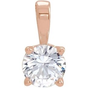 Solitaire Diamond Birthstone Charm Pendant in Kuwait