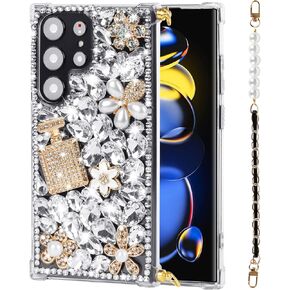 for Samsung Galaxy Z Fold 6 Case with S Pen Holder Case, Compatible with Magsafe Wireless Charging Built-in Screen Protector & Kickstand Full Body Clear Case (Full Clear)