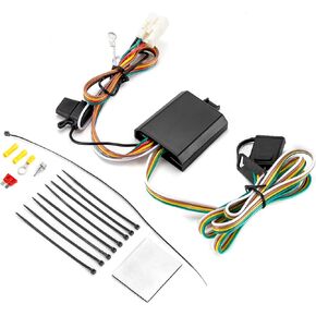 Wsays Vehicle-Side 4-Pin Trailer Wiring Harness Compatible with Subaru Forester Outback XV Crosstrek Ascent 2009-2023 Plug & Play Connect Trailer Tail Lights Brake Signal Lights and Turn Signals