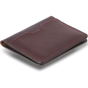 Leather Minimalist Wallet for Men, Credit Card Holder，Thin Bifold Wallet, Front Pocket Wallet, Small Card Case, Slim Wallet,Father's Day Gift (BLACK)