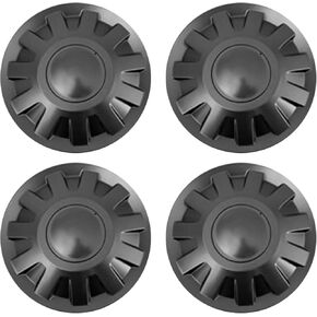 Wheel Hub Center Caps Cover Compatible with Tesla Model 3 2024 Highland Wheel Hub Caps Wheel 18 inch, Full Cover Hub Center ABS Caps for Tesla Model 3 2024 Highland Wheel Accessories (4pcs/Black)