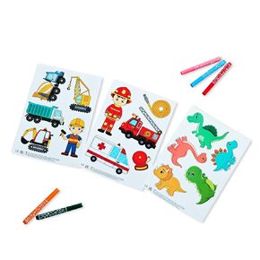 15x ImagiNew Playhome Washable and Reusable Stickers Set: Mermaid - Unicorn - Princess