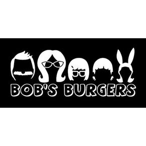 Bobs Burgers Makarios LLC |Cars Trucks Vans Walls Laptop MKR| White |5.5 x2|MKR405