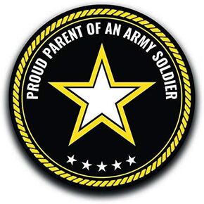 Proud Parent of an Army Soldier Decal Sticker Car Truck Van Bumper Window Laptop Cup Wall - Two 5 Inch Decals - MKS0331