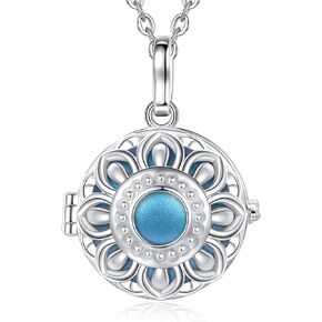 AEONSLOVE Harmony Ball Necklace Angel Chime Caller Necklace, Balls 20MM Llamador De Angeles Bola Necklace Pregnancy Gifts - 30 & 45 Chains