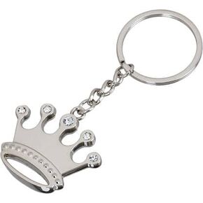 AUGEN Stainless Steel Metal Keychain For Men And Women, Key Holder With Metal Keyring For Gift (Pack of 1)