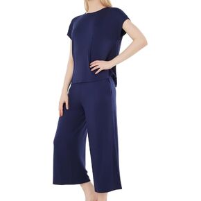 Pajamas Set Womens sleepwear Bamboo Loungewear Viscose Short and Long Sleeve Sleeveless Pants Super Soft Pjs Set