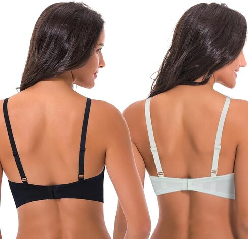 Curve Muse Women's Plus Size Add 1 and a Half Cup Push Up Underwire Bras in Saudi Arabia