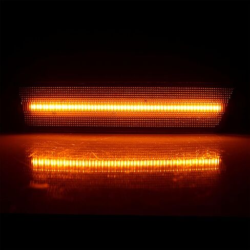 2X Front Side Marker Light Amber Led Smoked Lens For 2008 2009 2010 2011 2012 2013 2014 Dodge Challenger R/T Classic Rallye Redline SRT8 SRT SXT R/T SE Replace OEM Front Bumper Side Marker Lights in Saudi Arabia