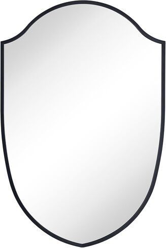 Irregular Black Arched Metal Bathroom Mirror Accent Asymmetrical Wall Mirror for Dresser, Mantel or Bedroom in Saudi Arabia