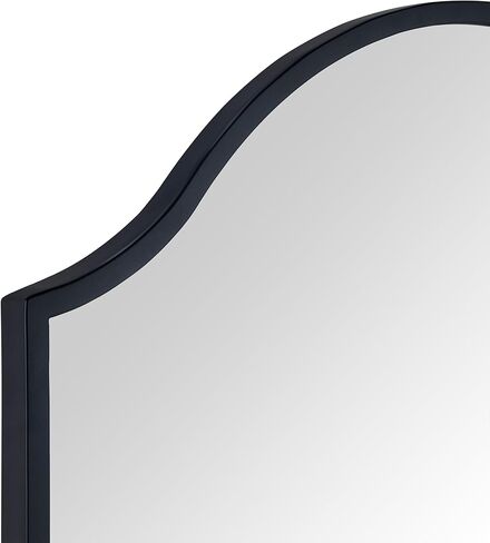 Irregular Black Arched Metal Bathroom Mirror Accent Asymmetrical Wall Mirror for Dresser, Mantel or Bedroom in Saudi Arabia