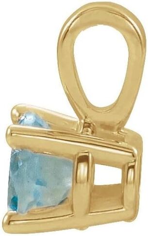 Solitaire Diamond Birthstone Charm Pendant in Saudi Arabia