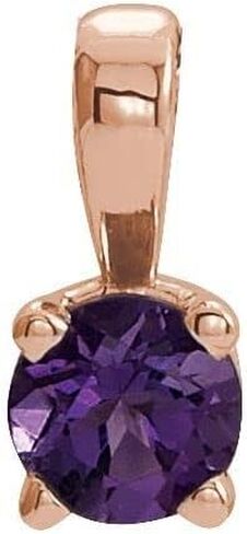 Solitaire Diamond Birthstone Charm Pendant in Saudi Arabia