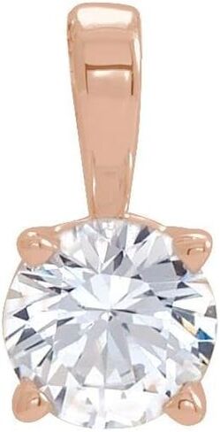Solitaire Diamond Birthstone Charm Pendant in Kuwait