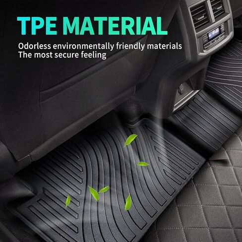 Floor Mats Compatible with Kia Sorento (Not for Hybrid) 2021-2025, Car Floor Liners Carpet Odorless TPE All Weather Guard Custom Fit for 6/7 Seat Kia Sorento Accessories(3 Row) in Saudi Arabia
