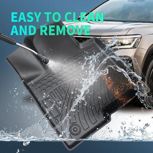 Floor Mats Compatible with Kia Sorento (Not for Hybrid) 2021-2025, Car Floor Liners Carpet Odorless TPE All Weather Guard Custom Fit for 6/7 Seat Kia Sorento Accessories(3 Row) in Saudi Arabia