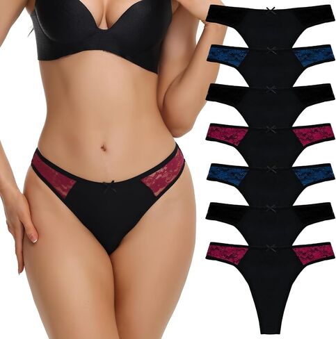 LYYTHAVON Women's Underwear Thongs, Nylon Comfortable Panties Undies for Women in Kuwait