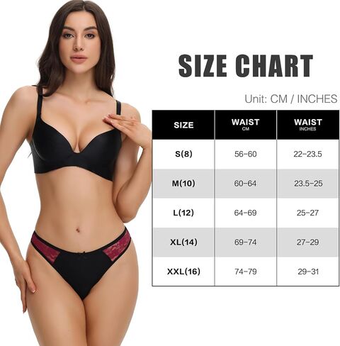 LYYTHAVON Women's Underwear Thongs, Nylon Comfortable Panties Undies for Women in Kuwait
